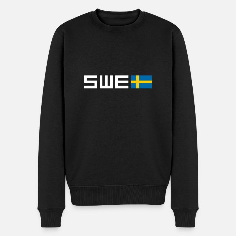 Sweden - Men's Premium Organic Jumper - black