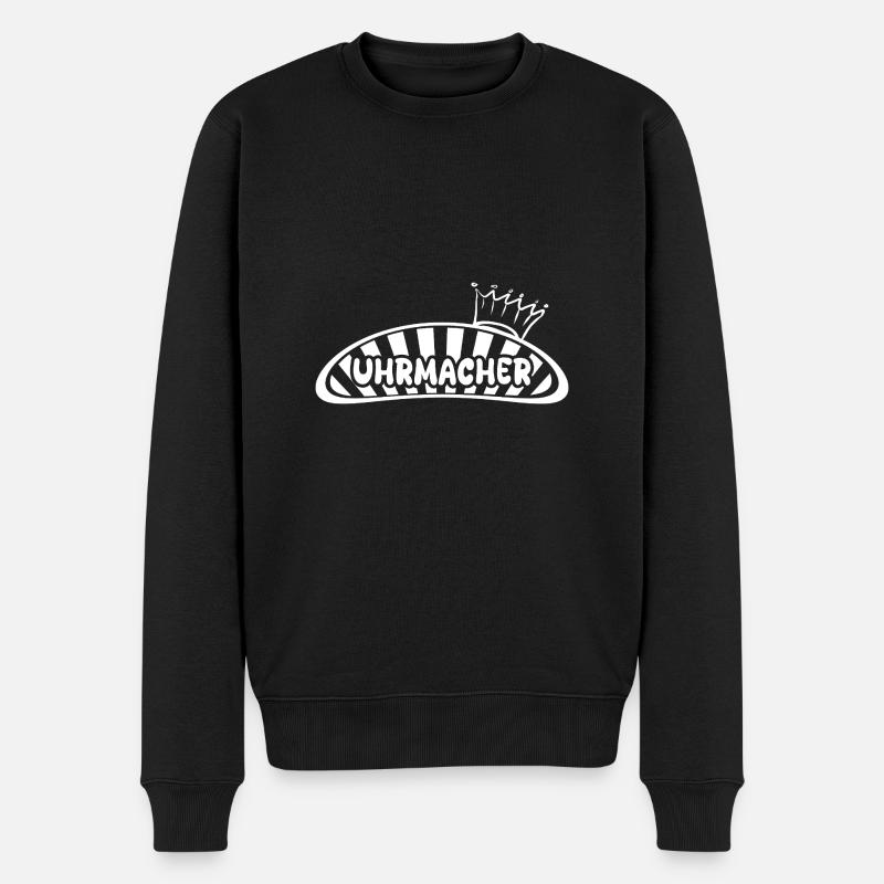 Uhrmacher - Männer Premium Bio Pullover - Schwarz