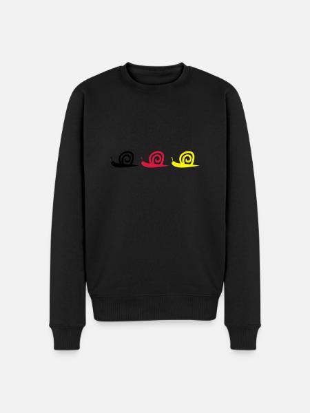 Snail - Men's Premium Organic Jumper - black