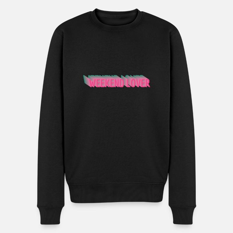 Weekend amoureux - Pull Premium bio Homme - noir