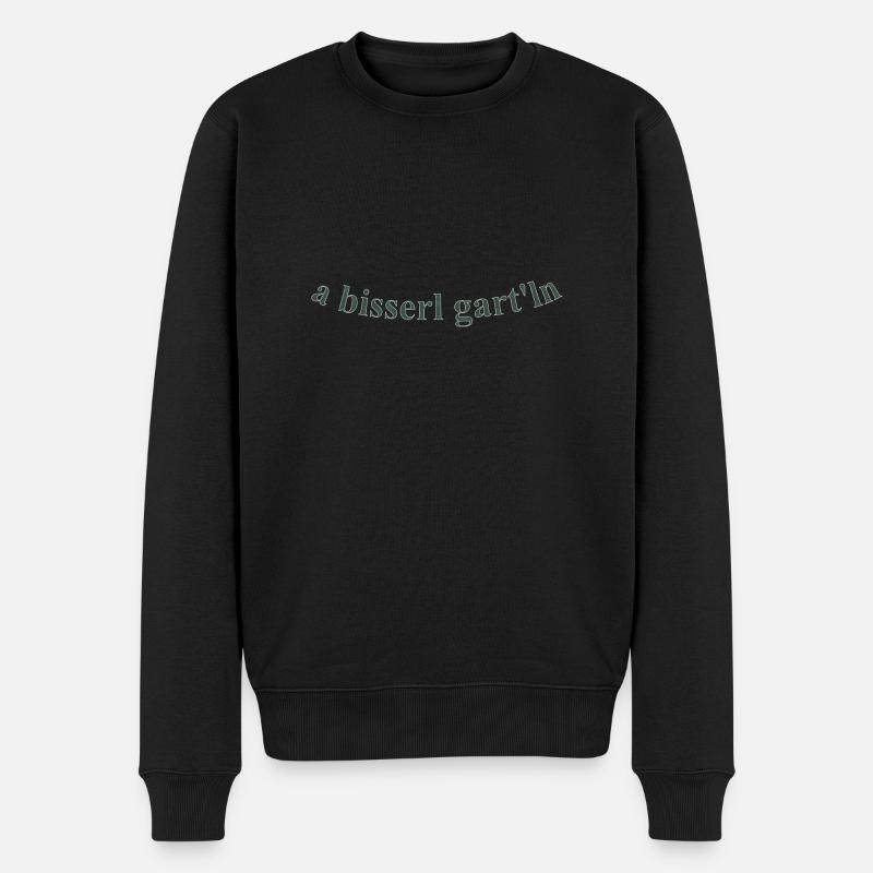 Bisserl garteln - Männer Premium Bio Pullover - Schwarz