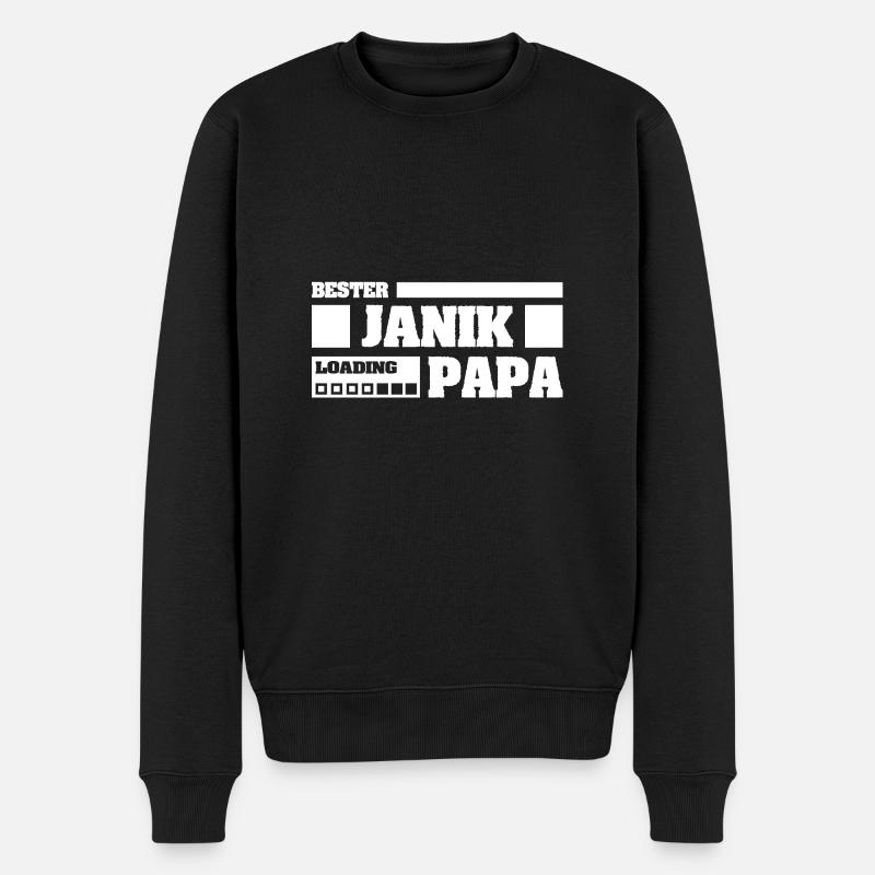 Janik comme prénom - Pull Premium bio Homme - noir