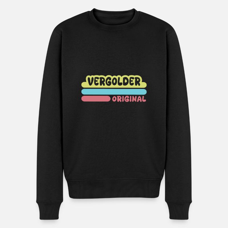 Prénom Vergilder - Pull Premium bio Homme - noir