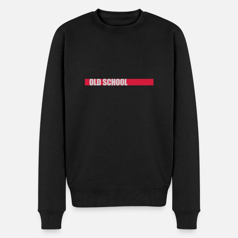 Bar Old School - Pull Premium bio Homme - noir