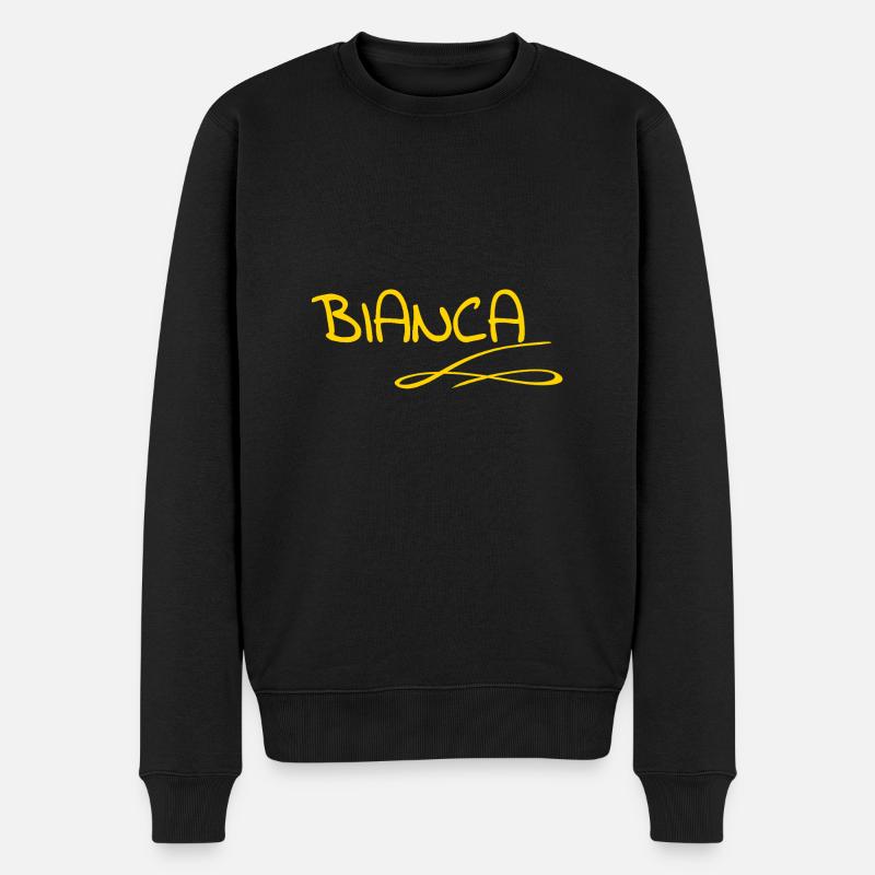Bianca - Männer Premium Bio Pullover - Schwarz