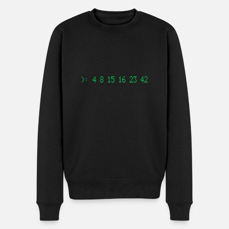 Lost Numbers - Pull Premium bio Homme - noir