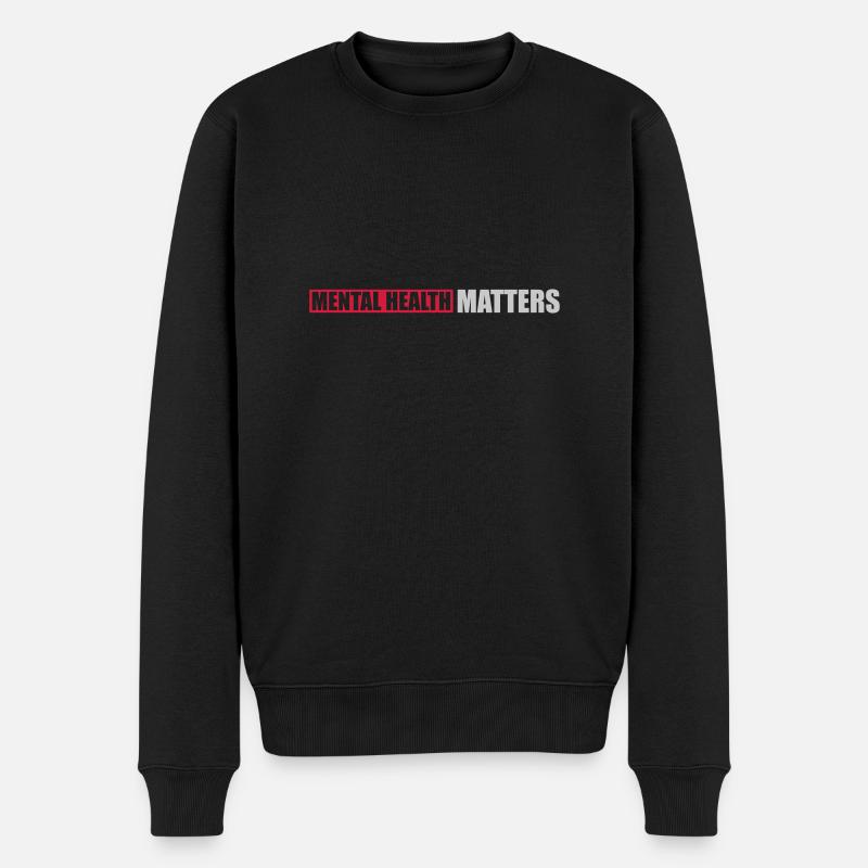 la santé mentale compte citation - Pull Premium bio Homme - noir