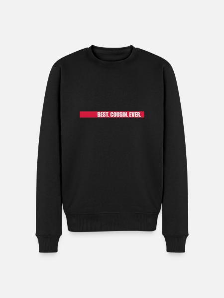 best cousin ever quote - Men's Premium Organic Jumper - black