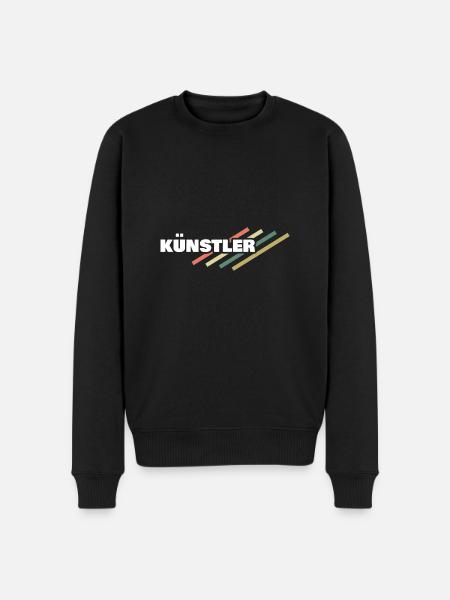 Kuenstler - Männer Premium Bio Pullover - Schwarz