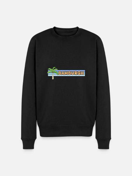Geschenk für Bamburgh - Männer Premium Bio Pullover - Schwarz