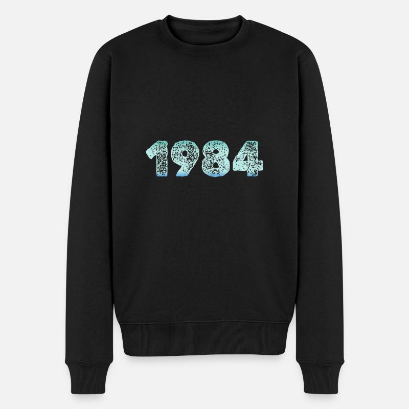 Eiskalt 1984 - Männer Premium Bio Pullover - Schwarz