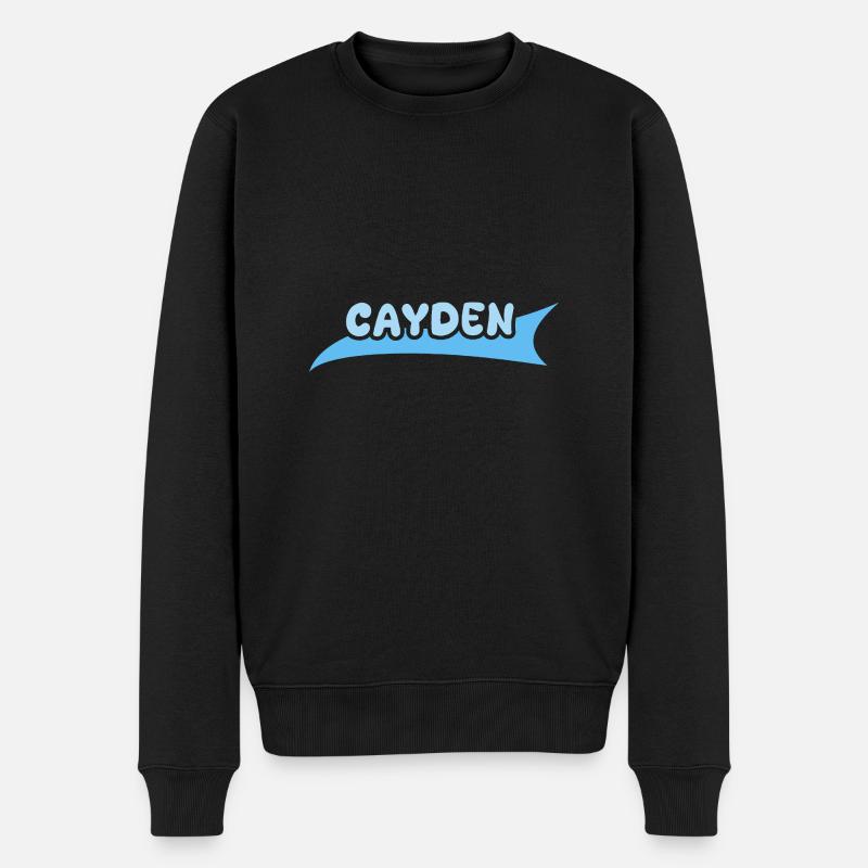 Cayden comme prénom - Pull Premium bio Homme - noir