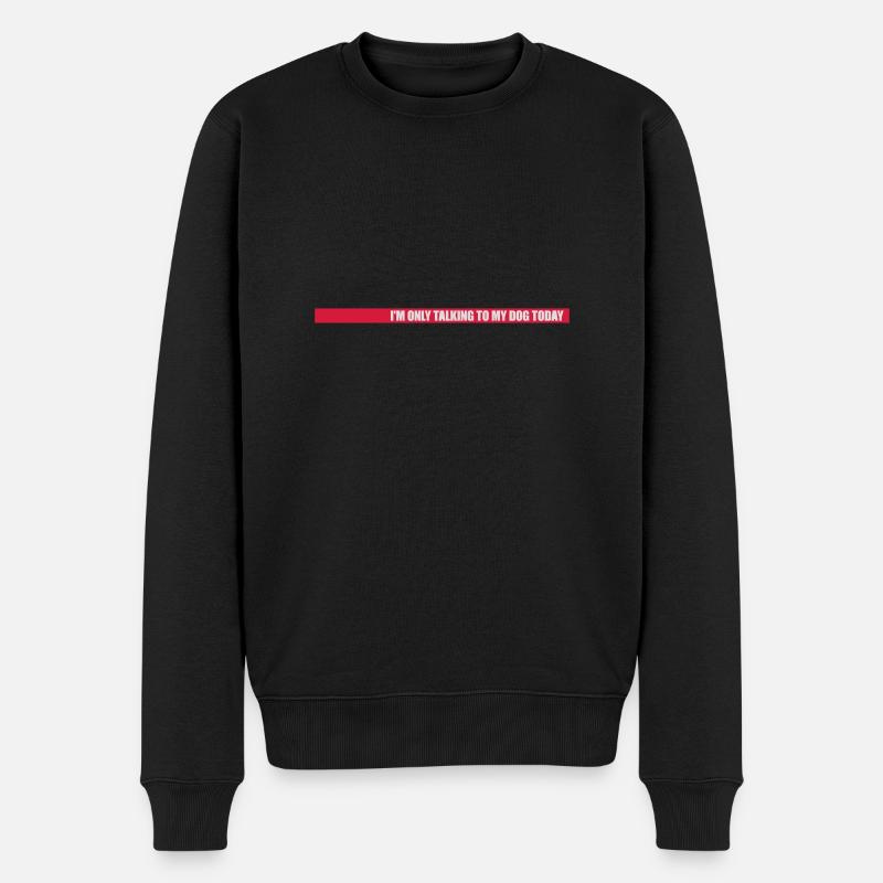 ne parler qu’au chien - Pull Premium bio Homme - noir