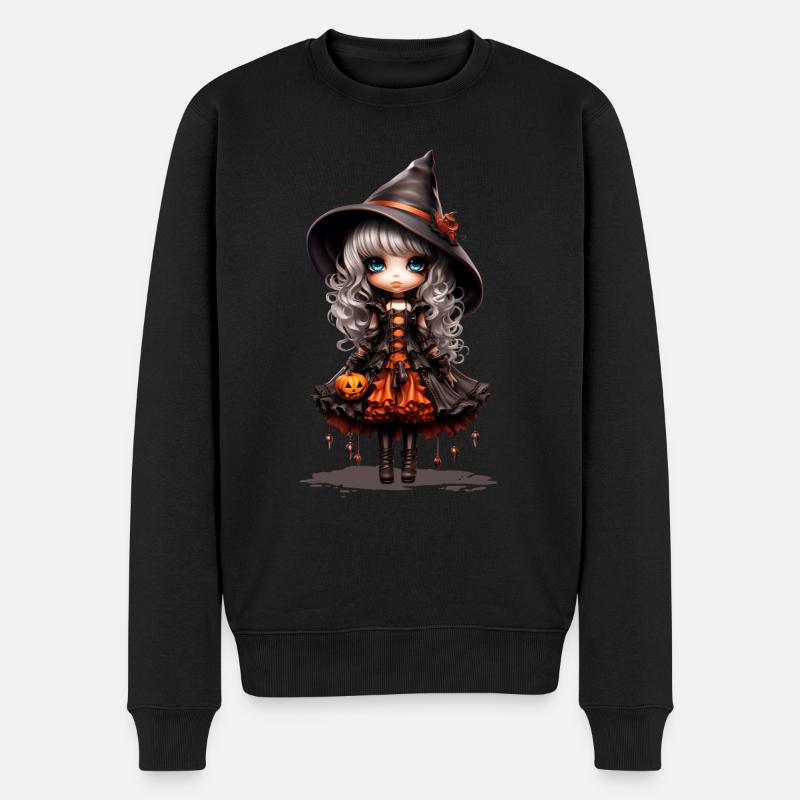 Dollie Halloween - Pull Premium bio Homme - noir