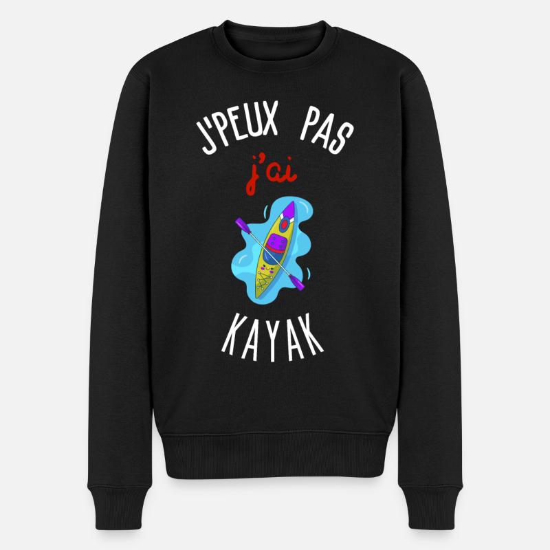 J'peux pas j'ai kayak - Pull Premium bio Homme - noir