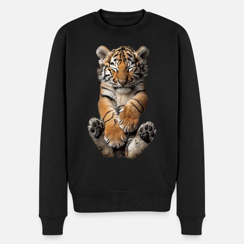 Tigre - Pull Premium bio Homme - noir