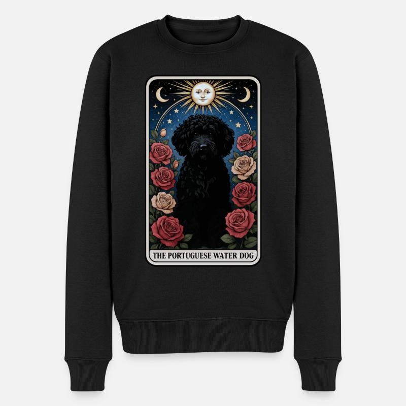 Portugiesischer Wasserhund - Männer Premium Bio Pullover - Schwarz