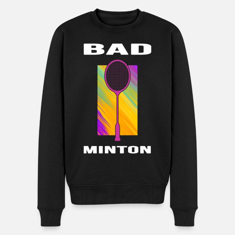 Badminton Badminton Raquette de badminton - Pull Premium bio Homme - noir