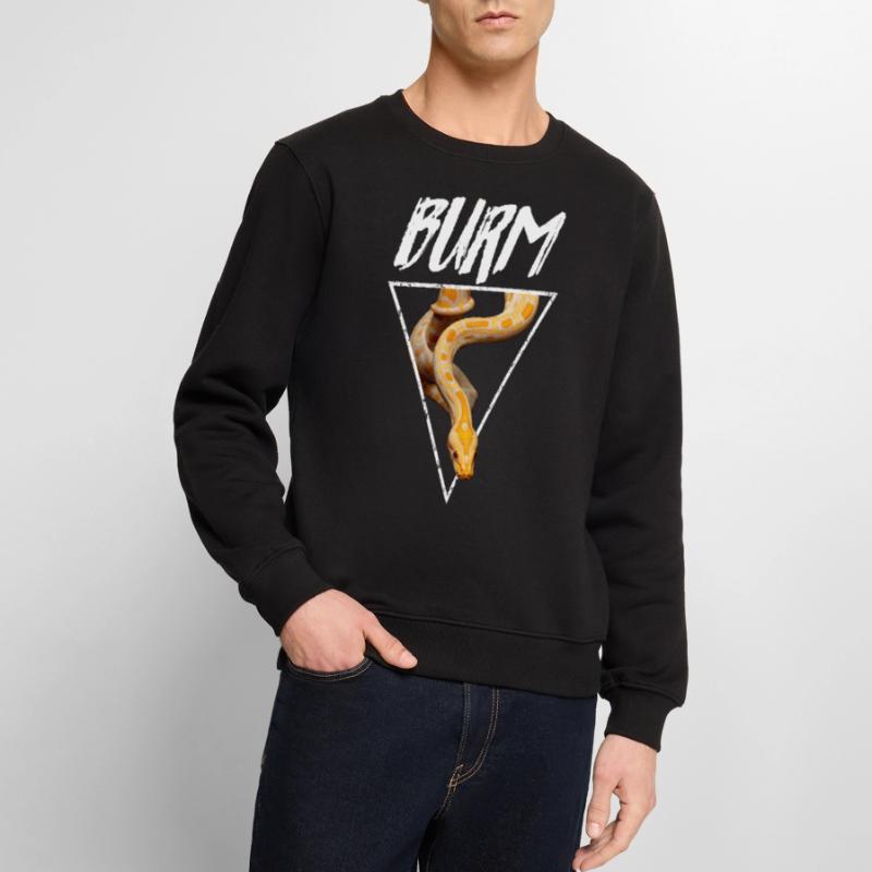 Albino Burmese Python Snake Owner Men's Premium Organic Jumper