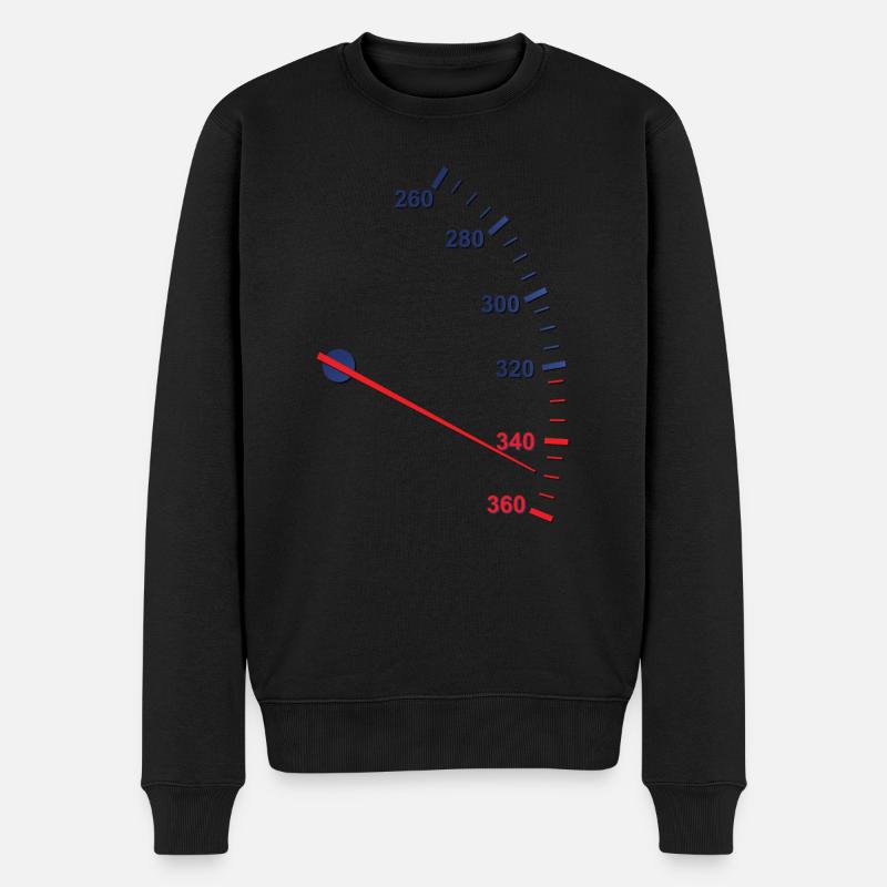 Tacho - Männer Premium Bio Pullover - Schwarz