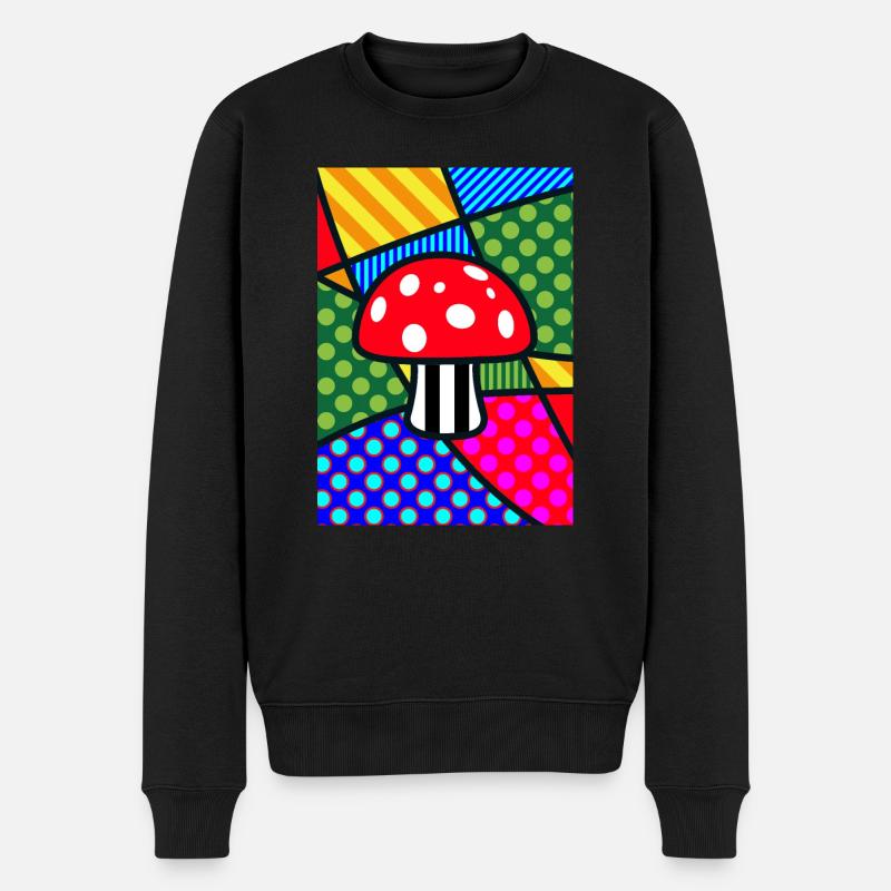 Agaric mouche - Pull Premium bio Homme - noir