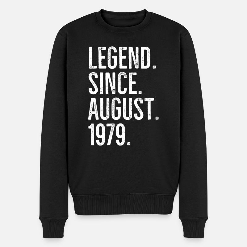 Legend Since August 1979 - Men's Premium Organic Jumper - black