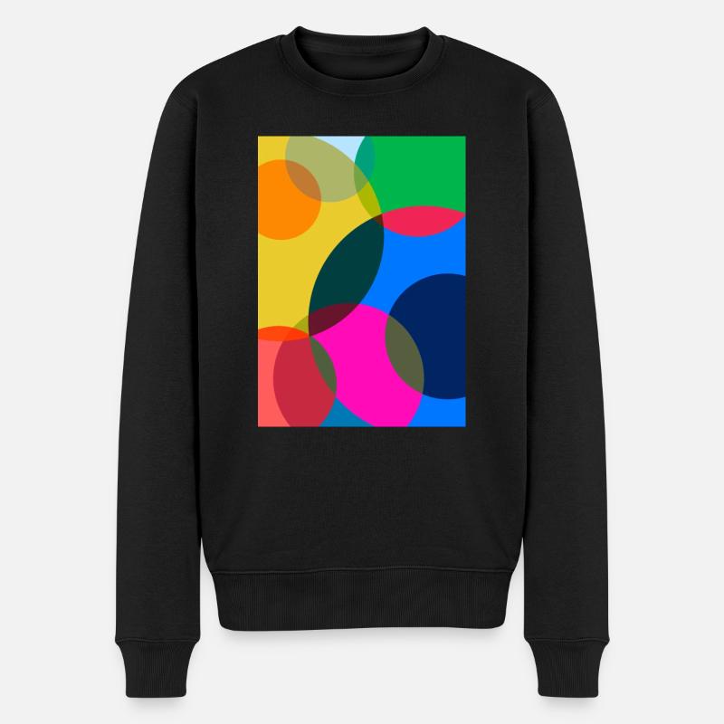 Abstrakte Malerei - Männer Premium Bio Pullover - Schwarz