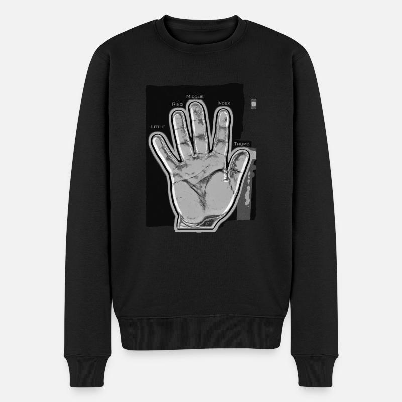 Cinq doigts - Pull Premium bio Homme - noir