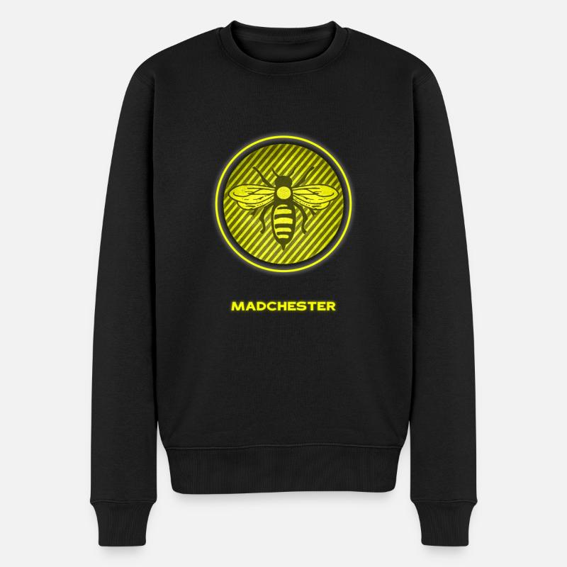 MADCHESTER BEE - Pull Premium bio Homme - noir