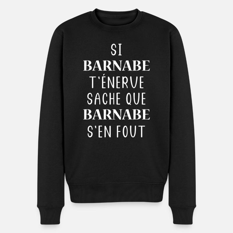 BARNABE - Pull Premium bio Homme - noir