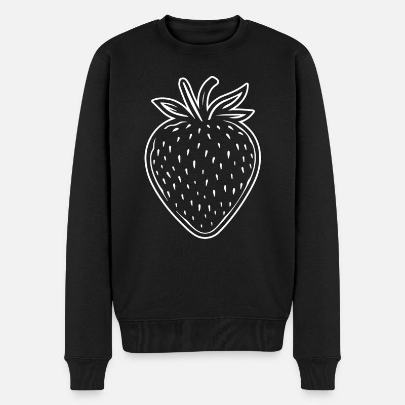 Fraise Fruit Fruit - Pull Premium bio Homme - noir