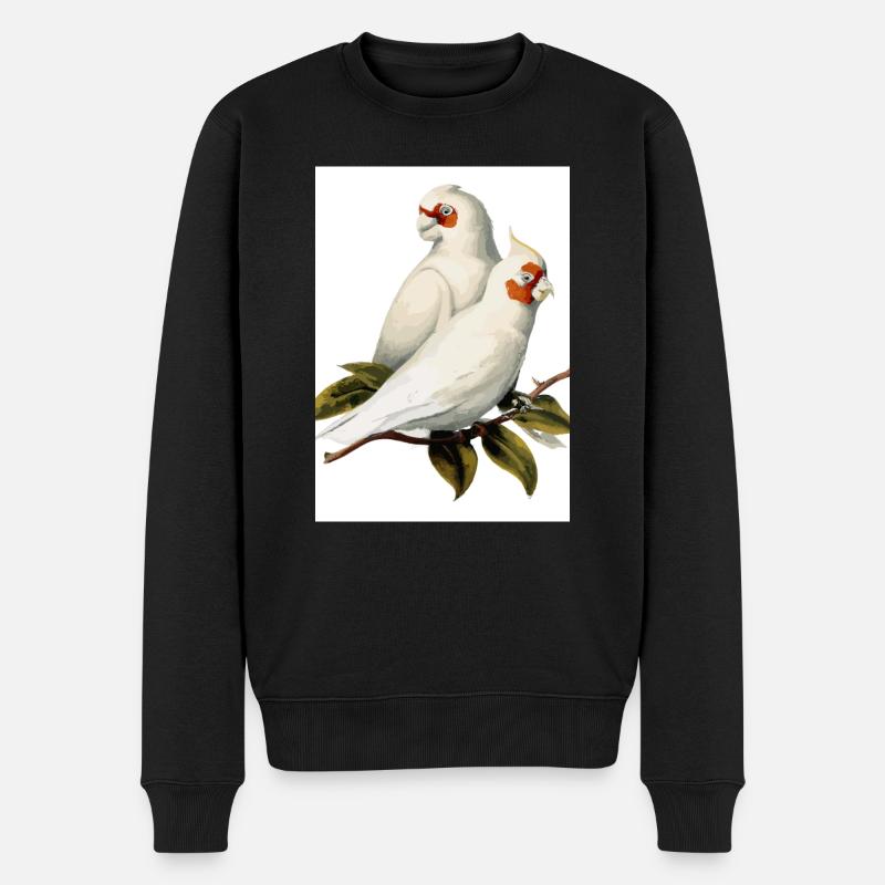 Rotsteißkakadu - Männer Premium Bio Pullover - Schwarz