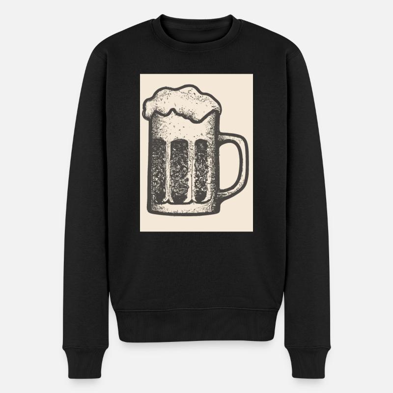 Jahrgangsbier - Männer Premium Bio Pullover - Schwarz