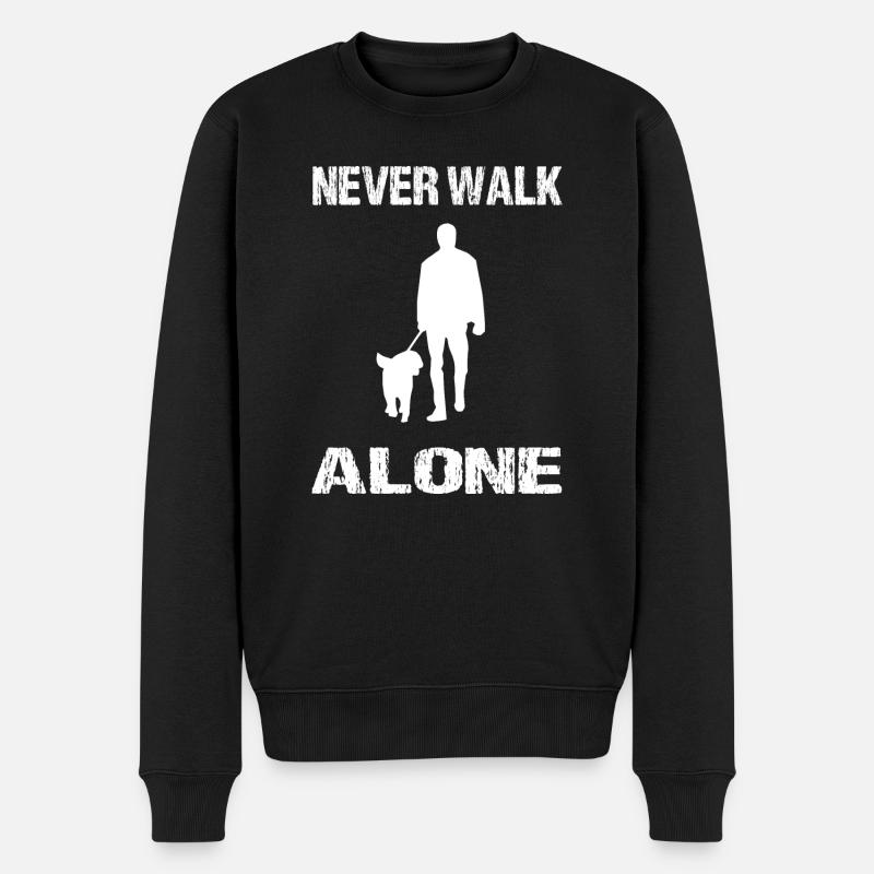 Hund - Männer Premium Bio Pullover - Schwarz