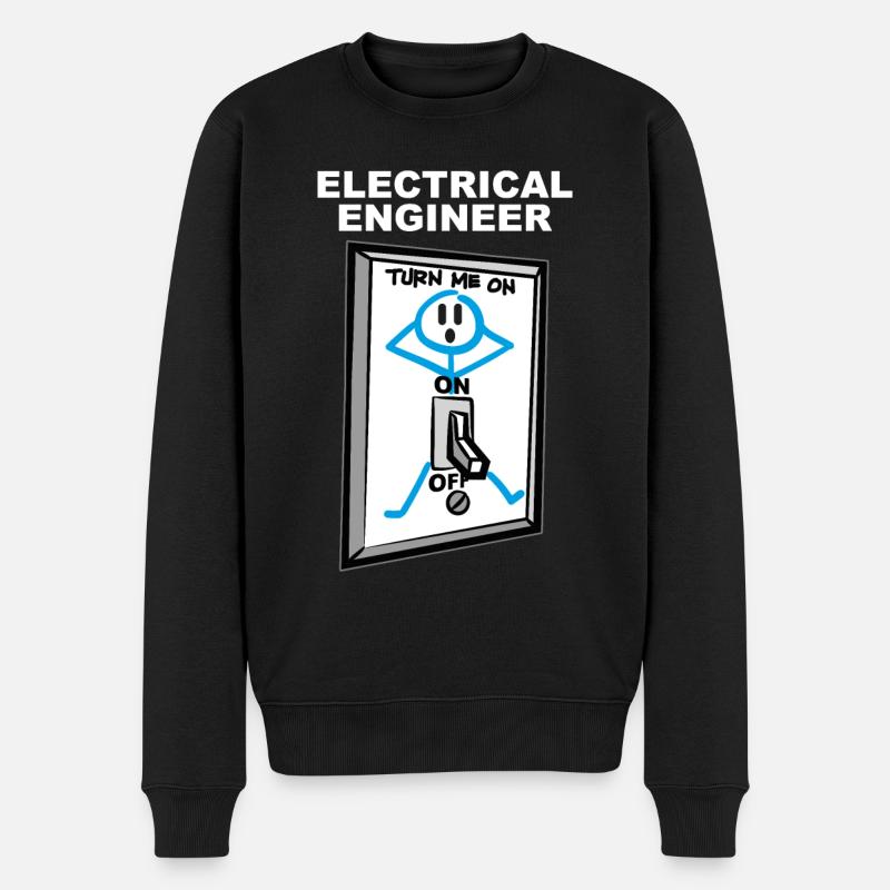 Ingénieur électricien Humour - Pull Premium bio Homme - noir
