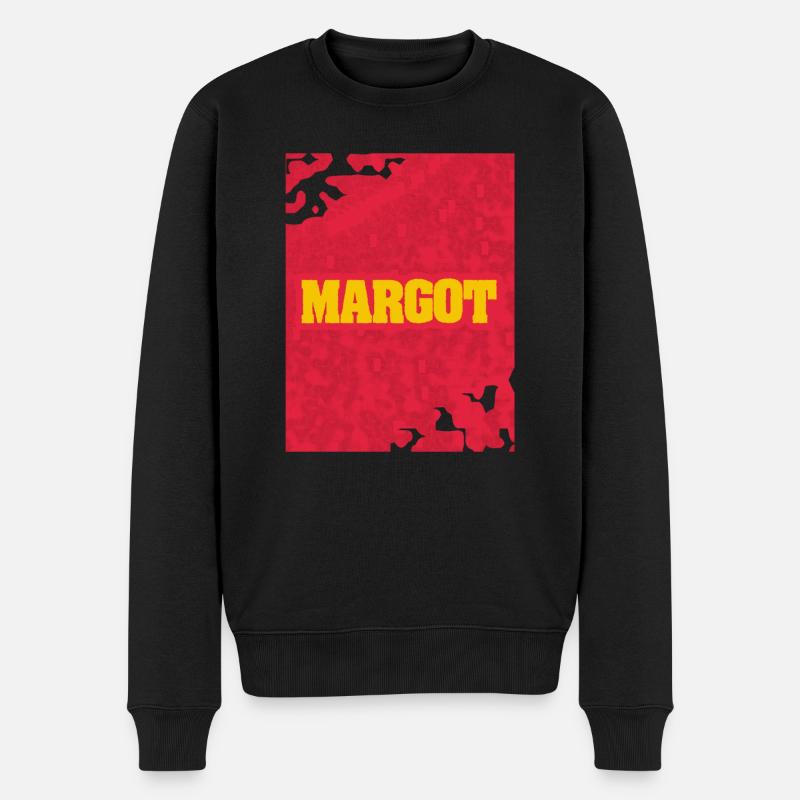 Style und Artwork Margot - Männer Premium Bio Pullover - Schwarz