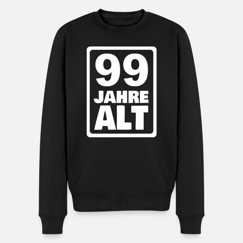 Alter 99 - Männer Premium Bio Pullover - Schwarz