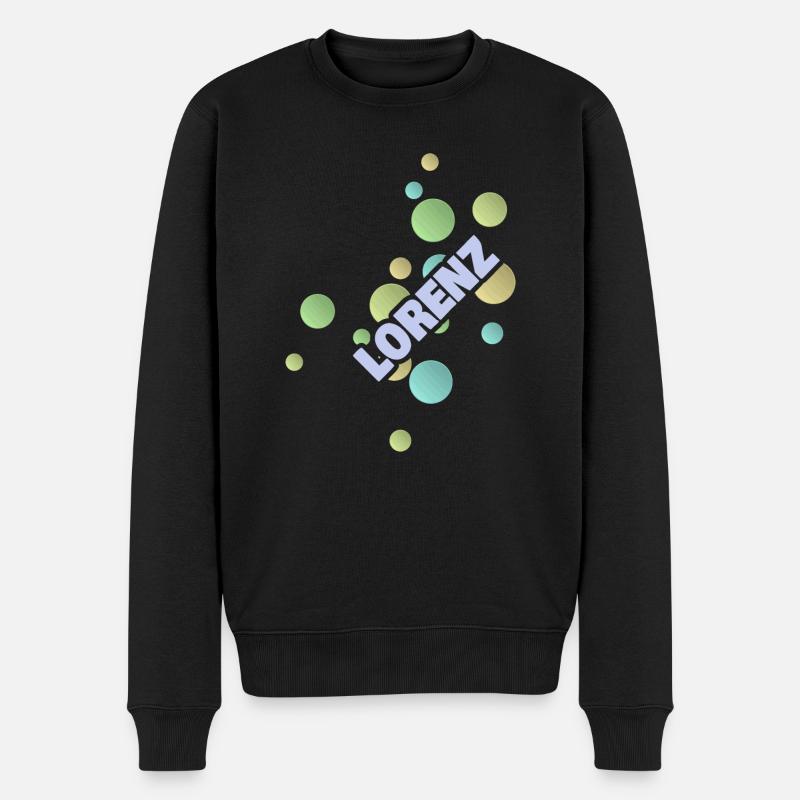 Lorenz als Fachhochschule - Männer Premium Bio Pullover - Schwarz