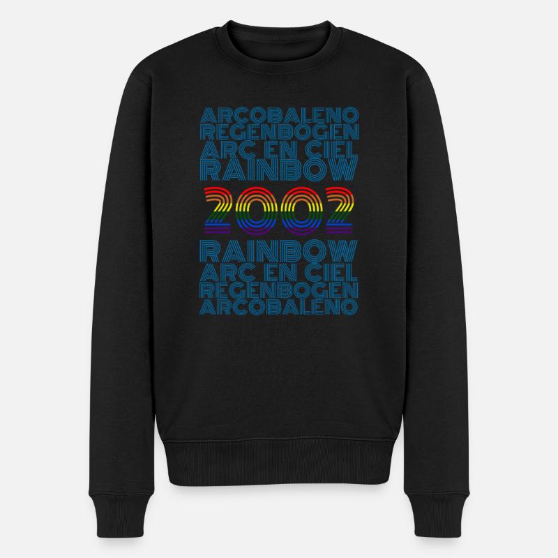 Rainbow 2002 - Männer Premium Bio Pullover - Schwarz