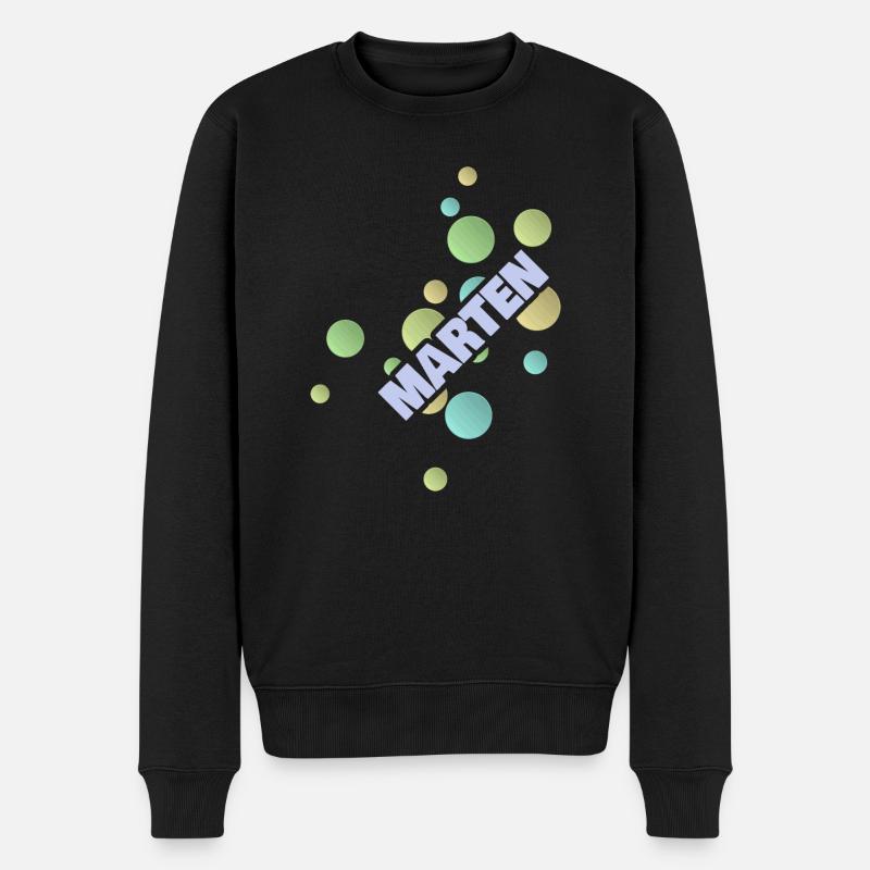Marten - Männer Premium Bio Pullover - Schwarz