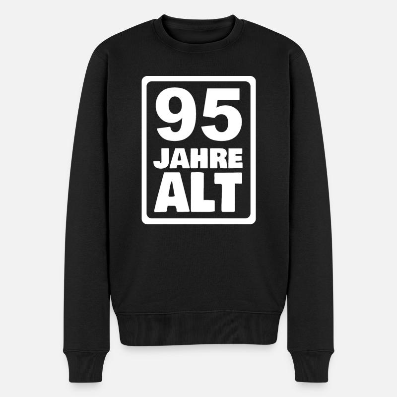 Alt 95 - Männer Premium Bio Pullover - Schwarz