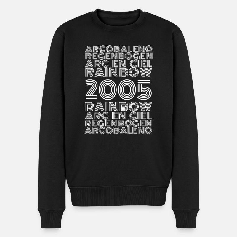 Arc-en-ciel 2005 - Pull Premium bio Homme - noir