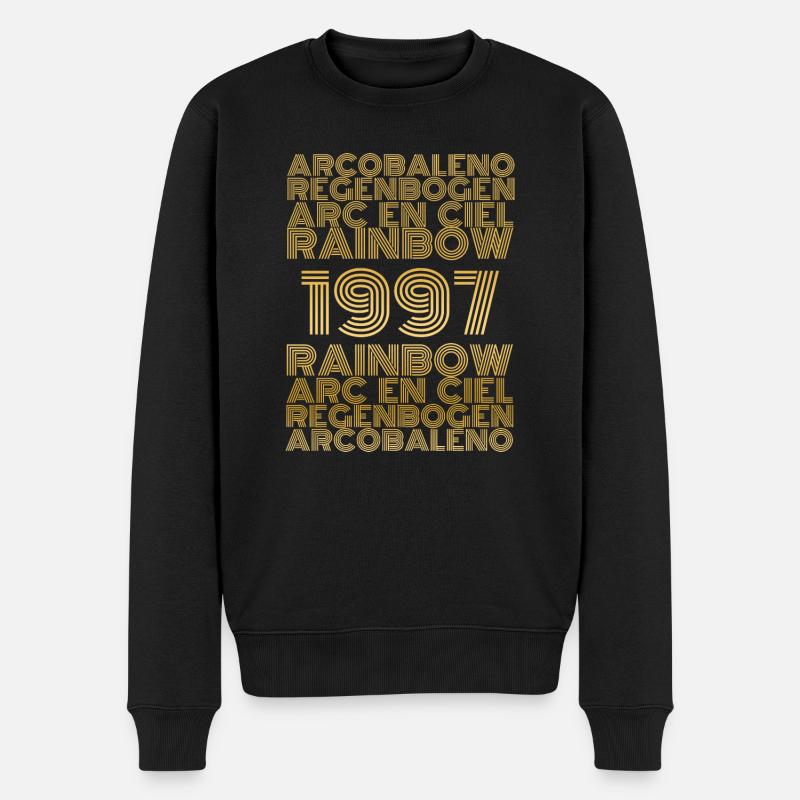 Regenbogen 1997 - Männer Premium Bio Pullover - Schwarz