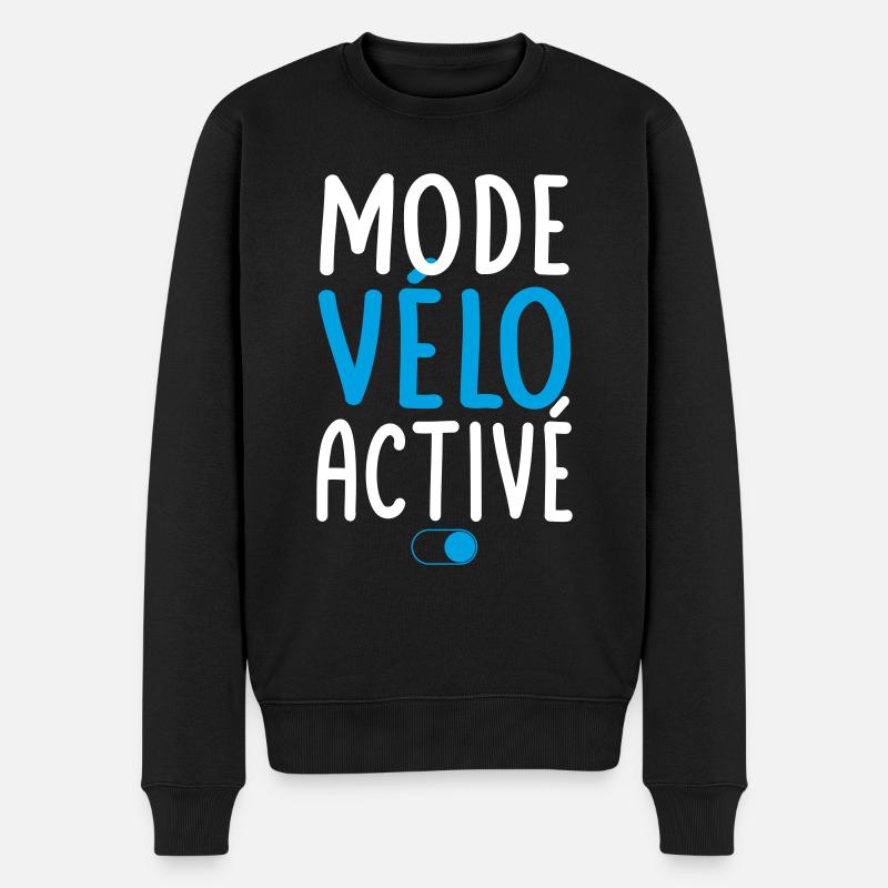 Mode Vélo activé - Idée cadeau - Pull Premium bio Homme - noir