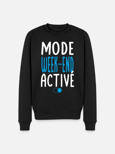 Mode Week-end activé - Idée cadeau - Pull Premium bio Homme - noir