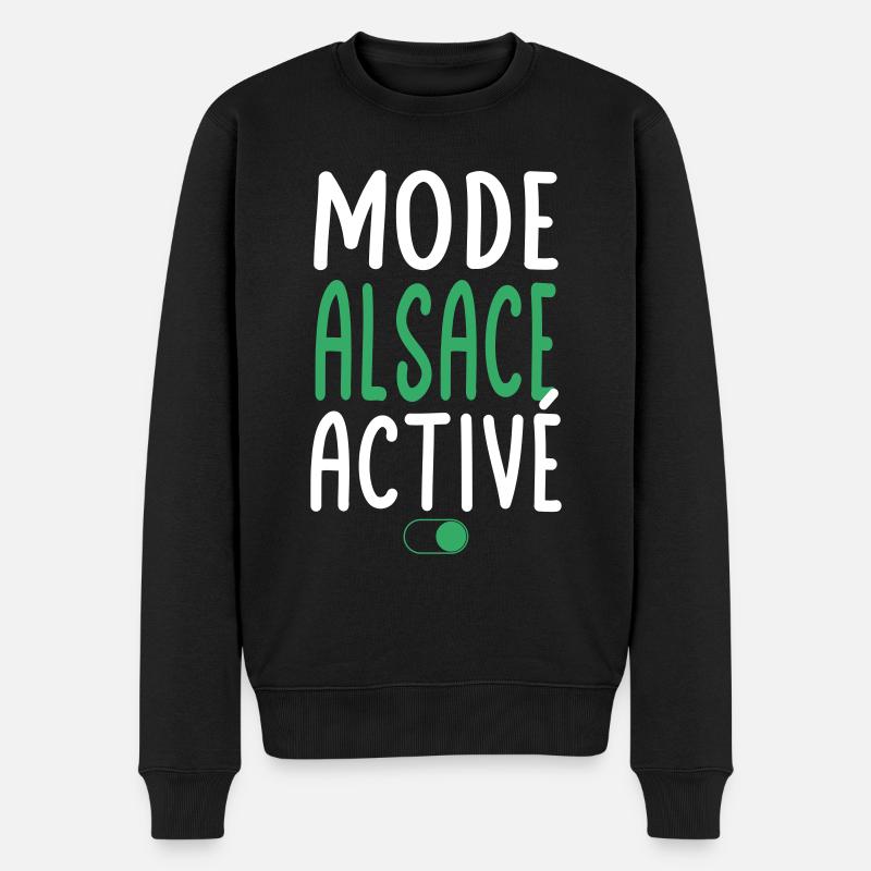 Mode Alsace Activé - Idée Cadeau - Pull Premium bio Homme - noir