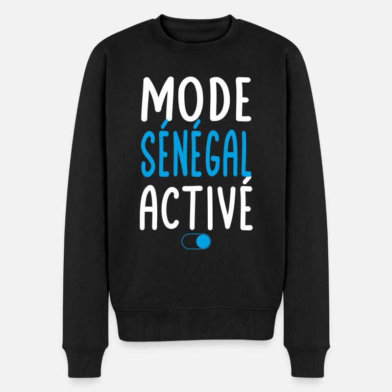 Mode Sénégal Activé - Idée Cadeau - Pull Premium bio Homme - noir