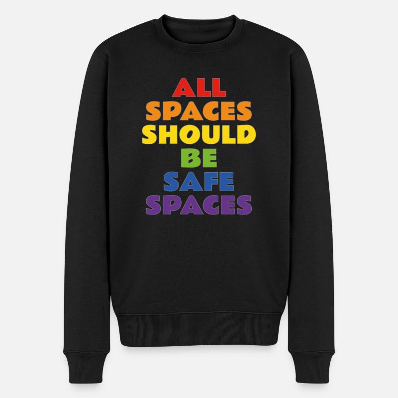 LGBTQ-Pride-Slogans - Männer Premium Bio Pullover - Schwarz