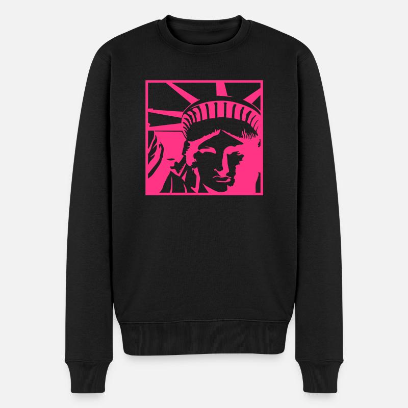 Statue de la Liberté - Pull Premium bio Homme - noir