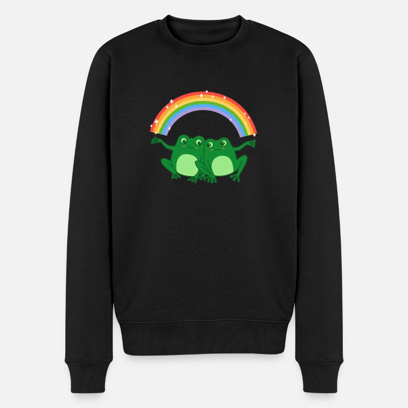 Gay Frogs T#01 - Männer Premium Bio Pullover - Schwarz